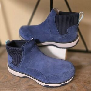 LL Bean Women's Tek2R Comfort Suede Leather Ankle Boots - Wide Width